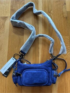 Aimee Kestenberg Cobalt Blue Suede Crossbody Bag